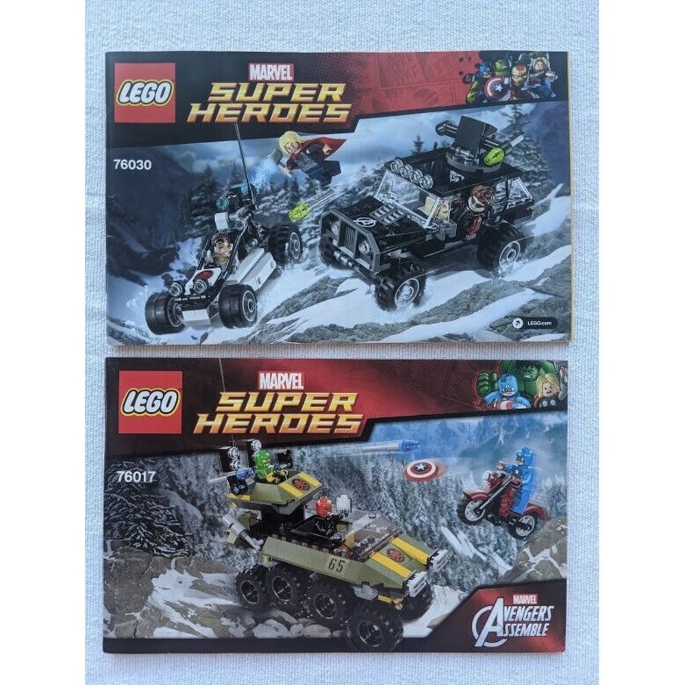 LEGO Marvel Super Heroes 76017, 76030 Thor manual Instruction Books